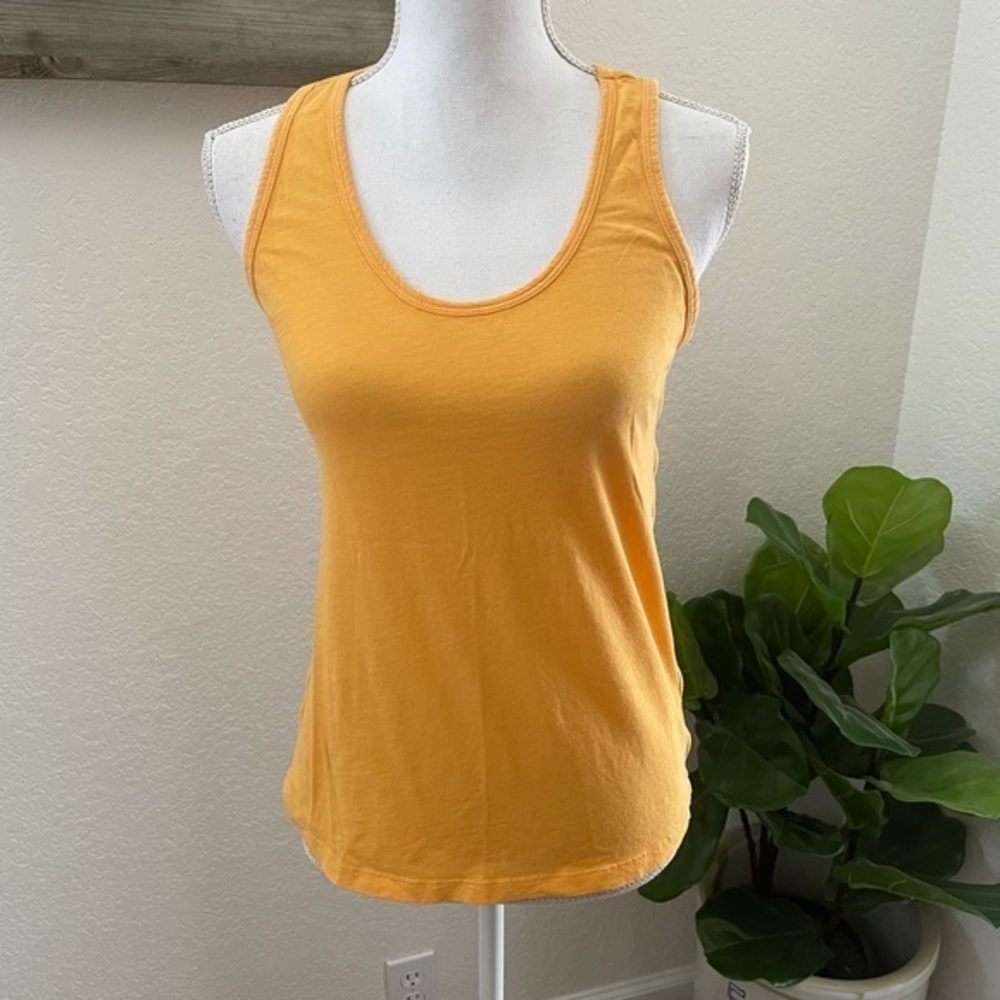 Athleta organic daily cotton tank‎ orange size XS